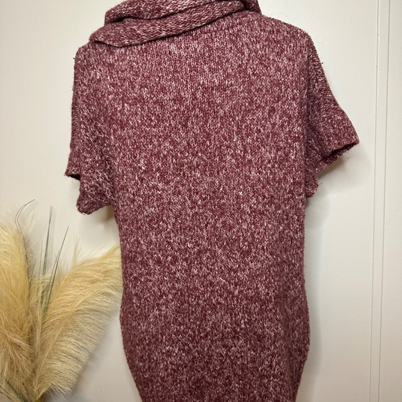 Short sleeve burgundy sweater - Picture 4 of 4